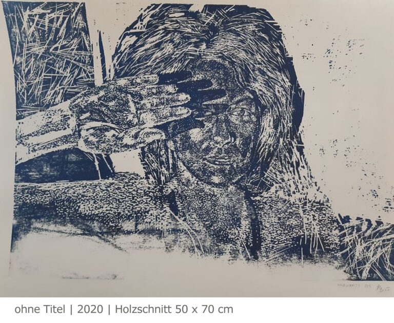 st. wolfgang am wolfgangsee, 2017, farblinolschnitt 30 x 42 cm