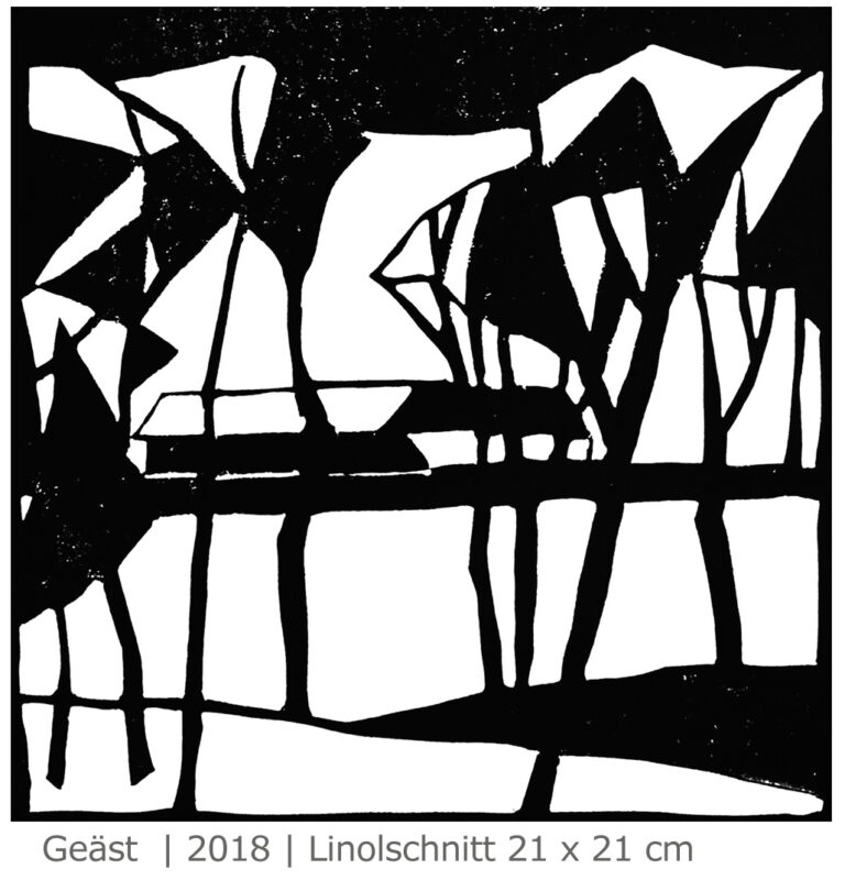 Lydia Wassner-Hauser st. wolfgang am wolfgangsee, 2017, farblinolschnitt 30 x 42 cm