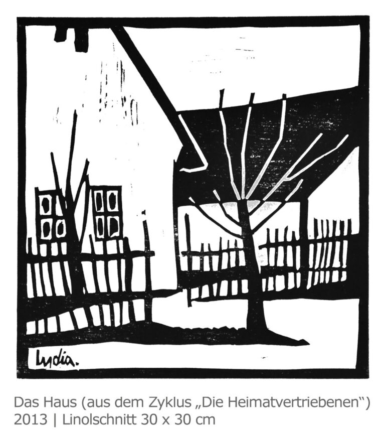 Lydia Wassner-Hauser st. wolfgang am wolfgangsee, 2017, farblinolschnitt 30 x 42 cm